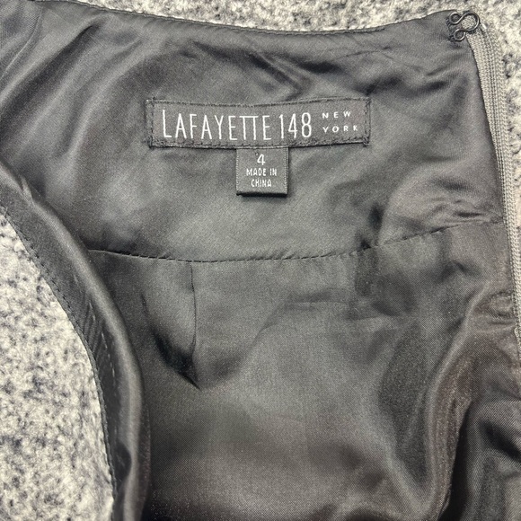 Lafayette 148 Wool A line Skirt, Tweed, EUC, size 4 - Picture 5 of 8